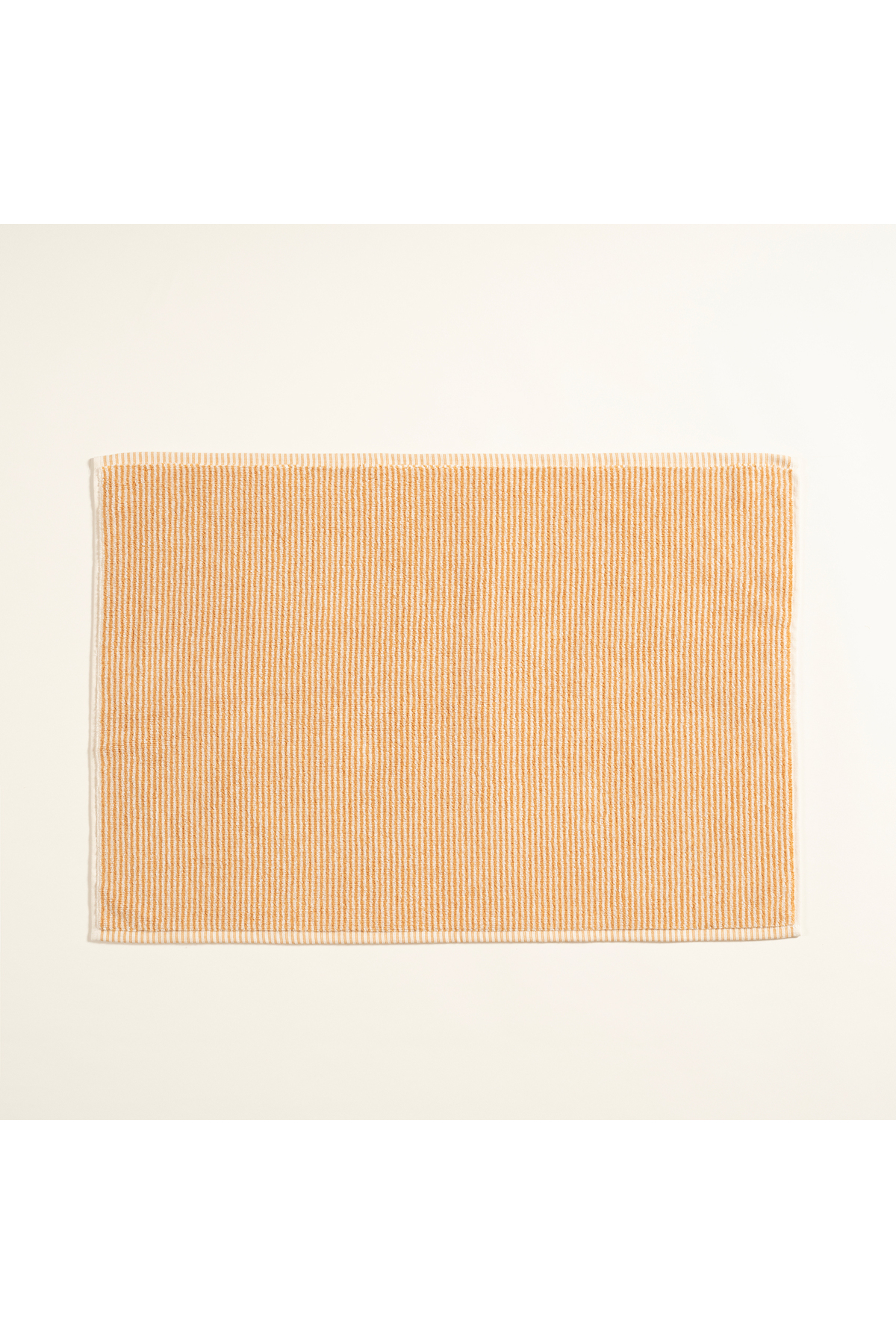 Zsa Zsa Zsu Solıd İplik Boyalı Çizgili Pamuk %100 Pamuk Ayak Havlusu 50x80 Cm Natürel - Tarçın