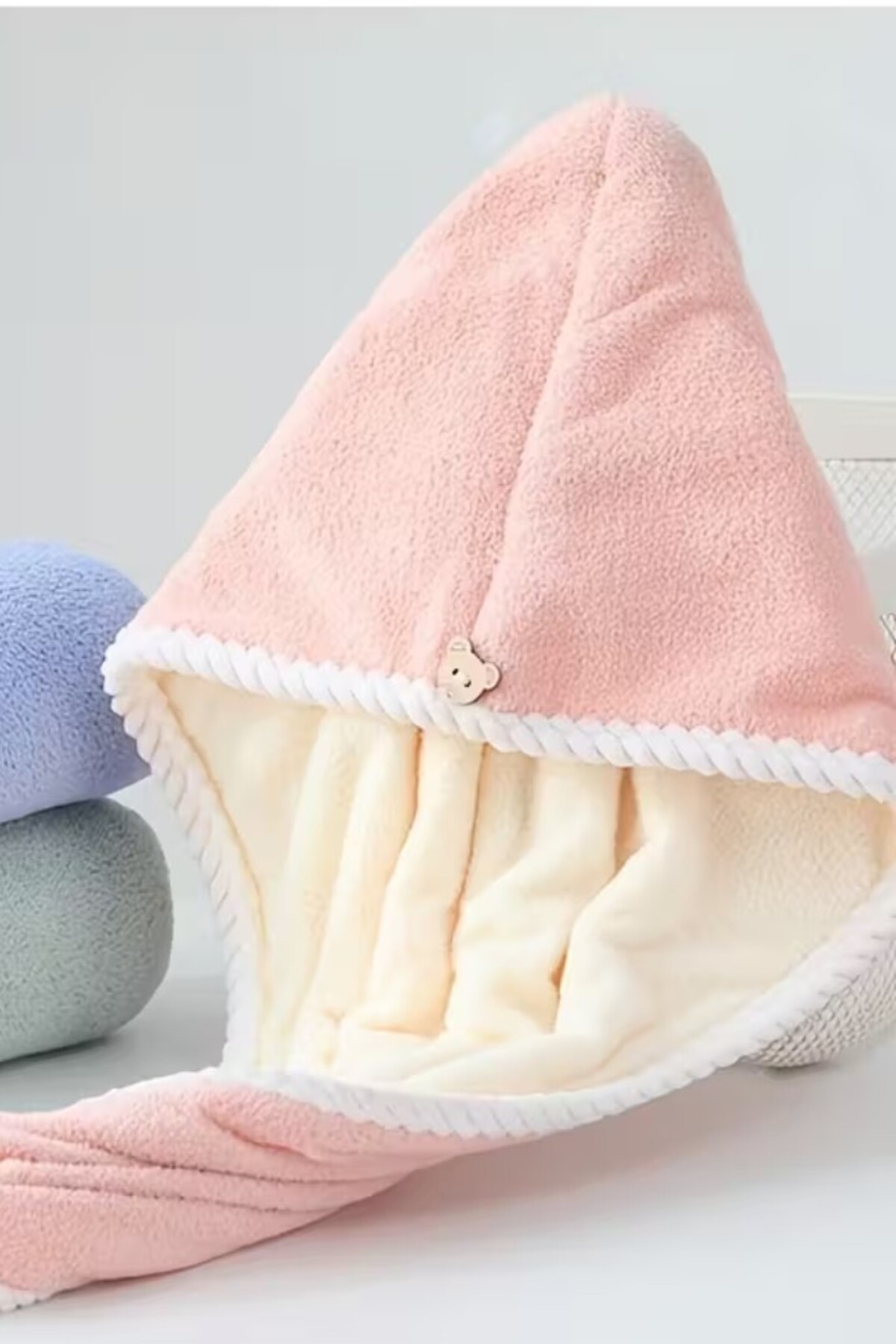 Primeaks Hızlı Kurulama Saç Havlu Bonesi – Mikrofiber Burgu Saç Bonesi - Görsel 2