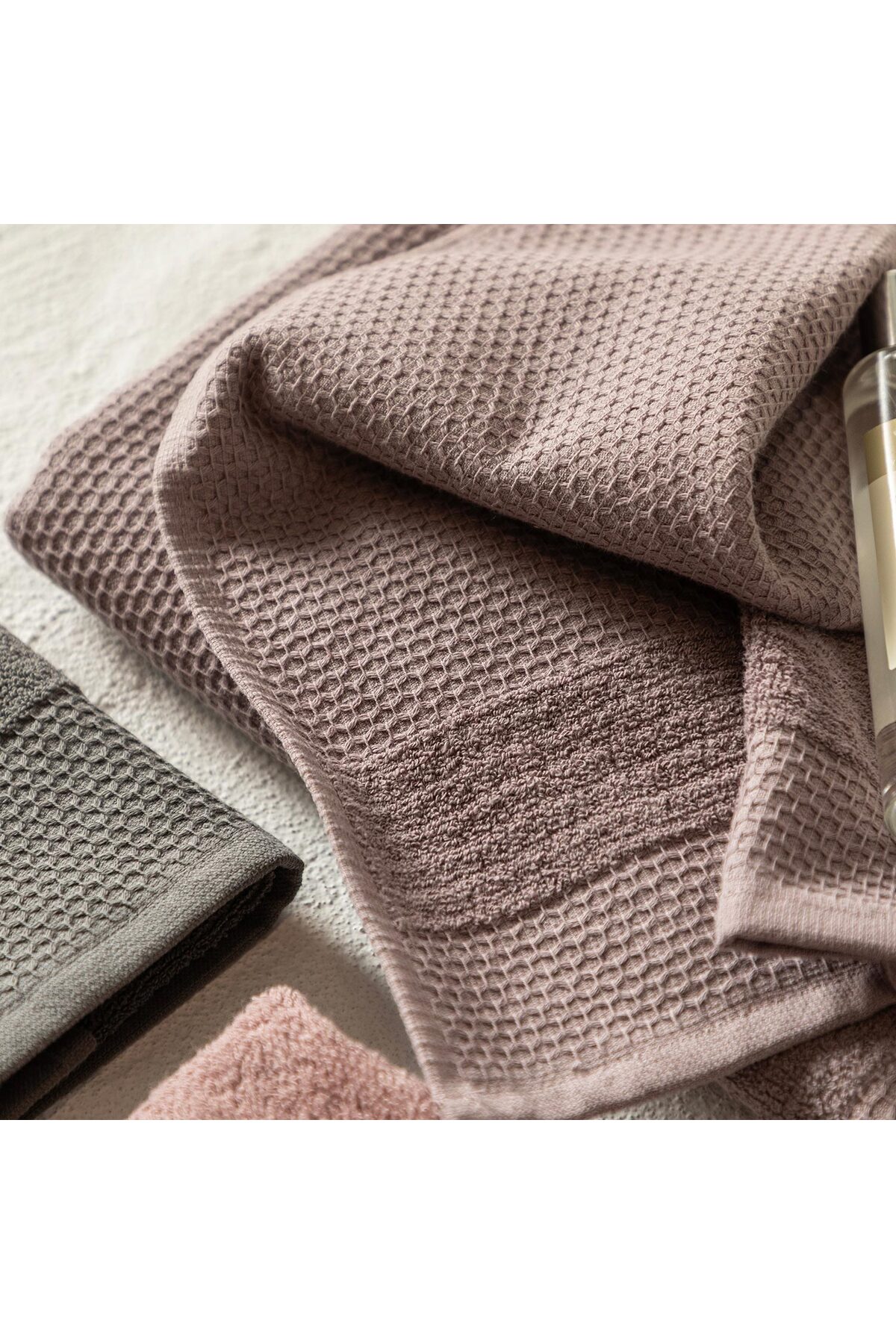 Chakra Sobeska %100 Pamuk El Havlusu 30x40 cm Lıla - Görsel 2