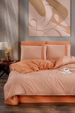 VENICA MASCUSE Ranforce Çift Kişilik Lüx Nevresim Takımı (Lastikli Çarşaf)