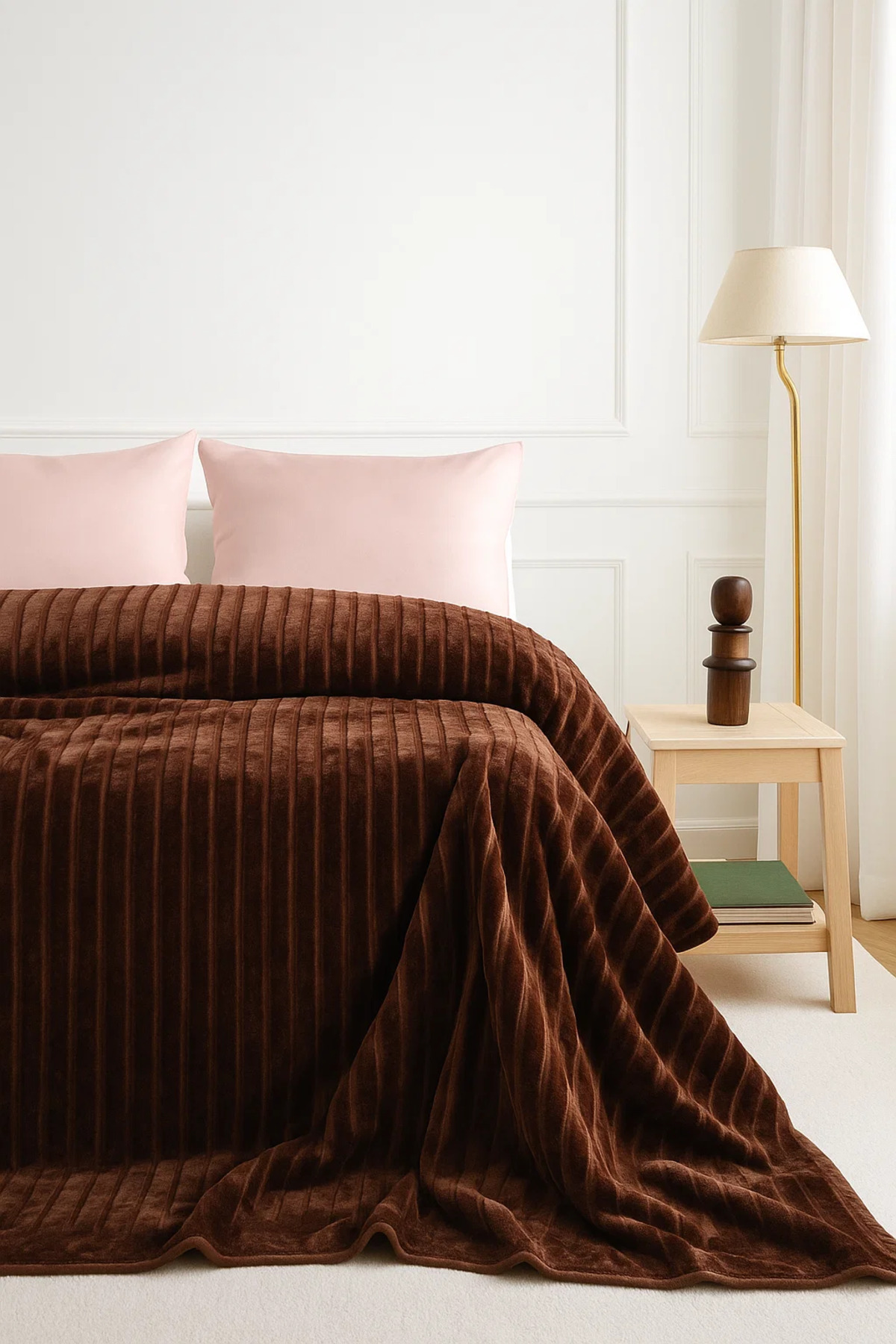 BED LİNE Gentle Battaniye 200/220 Kahve - Görsel 3