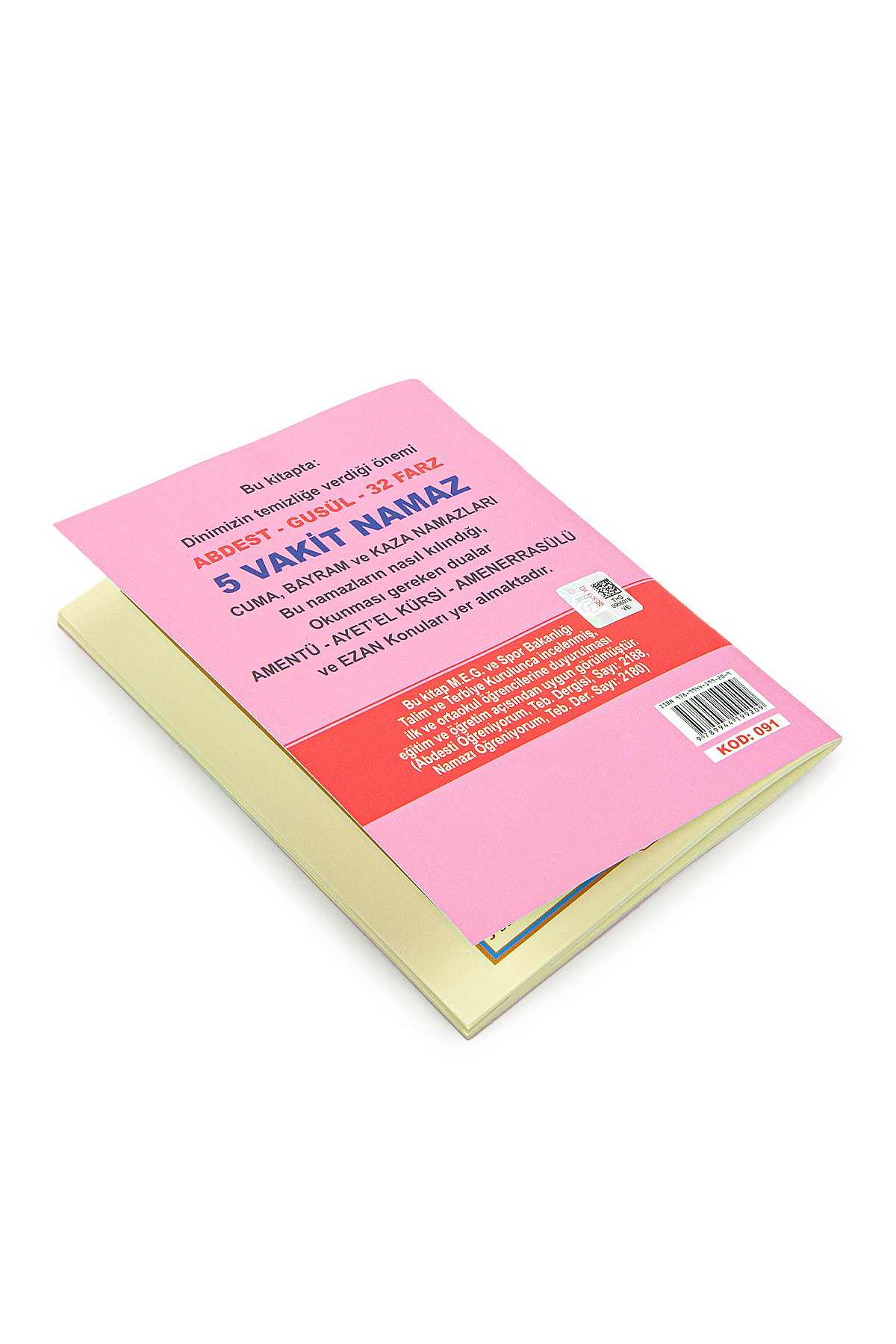 ihvan online Abdest, Gusül ve Namazı Öğreniyorum Kitabı - Cep Boy - Pembe - M.E.B Tavsiyelidir - Görsel 2