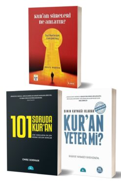 ORTAK AKIL YAYINLARI Kur’an Sureleri Ne Anlatır? - 101 Soruda Kur’an - Dinin Kaynağı Olarak Kur’an Yeter Mi? 3 Kitap Set