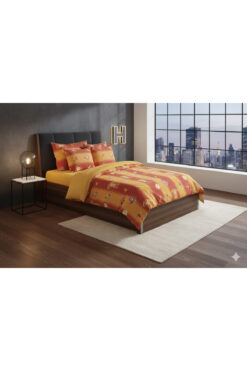 Kaan Tek Kişilik Taraftar Nevresim Takımı, 90*190 Lastikli Çarşaflı Gs