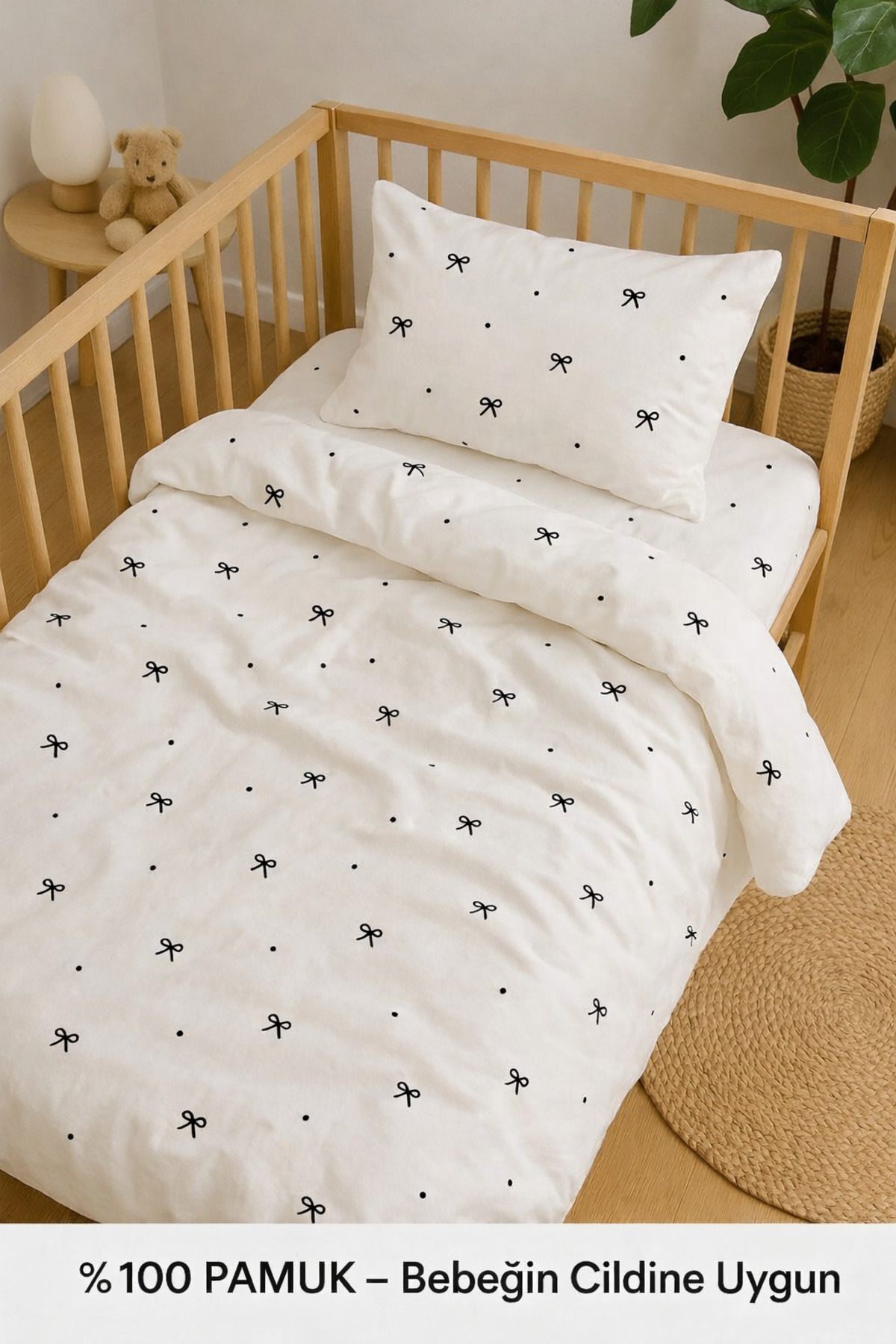 Uçkan home %100 pamuk bebek nevresim seti cilt dostu