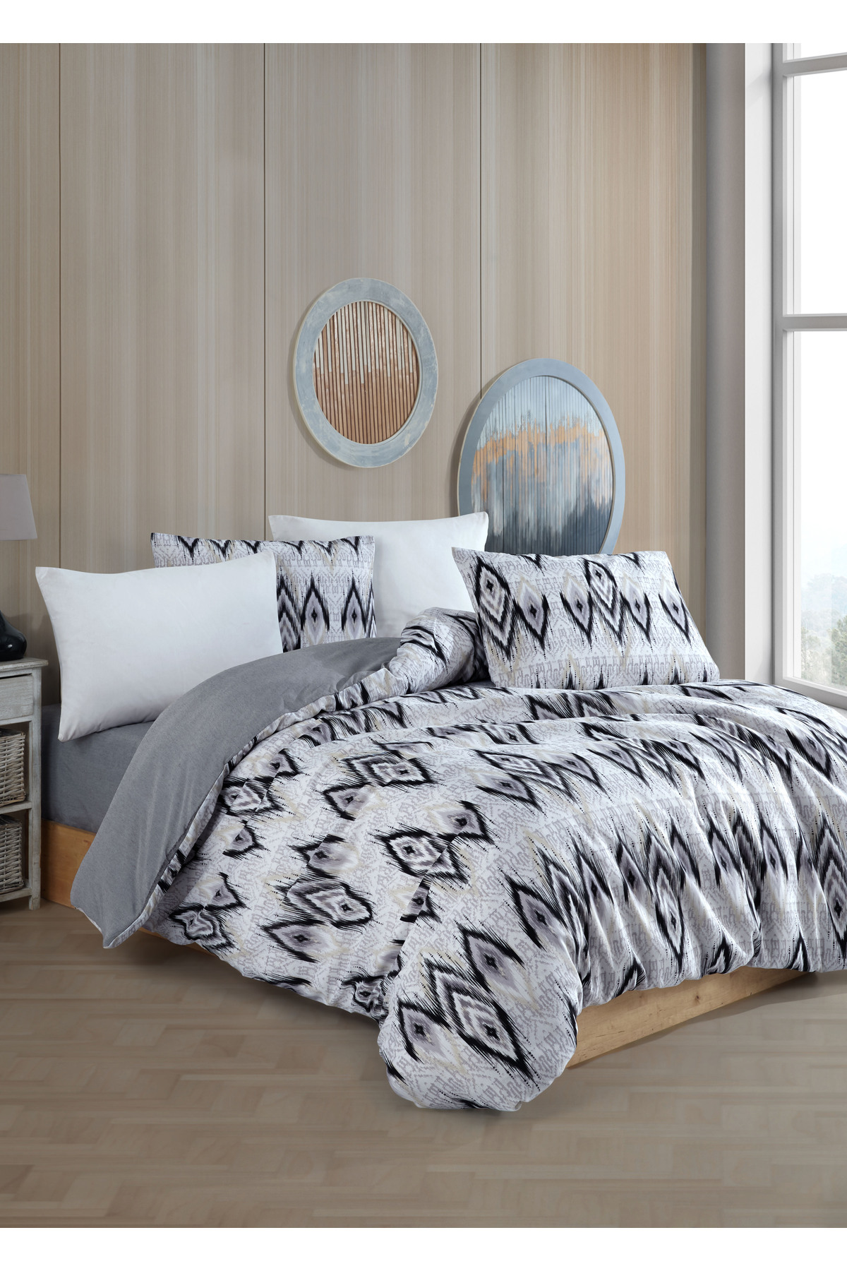 conzaliza Çift Kişilik Pamuklu Nevresim Seti | Çarşafsız