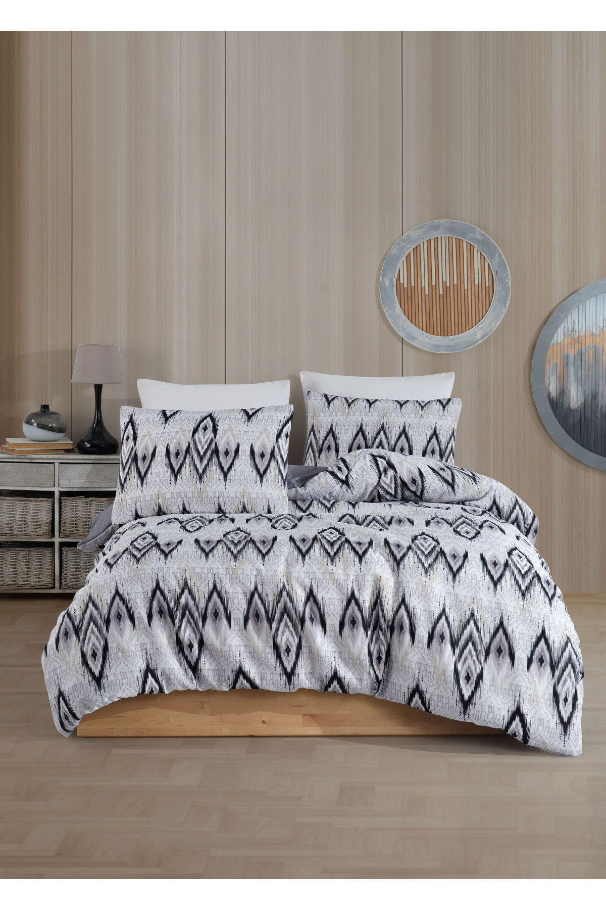 conzaliza Çift Kişilik Pamuklu Nevresim Seti | Çarşafsız - Görsel 2