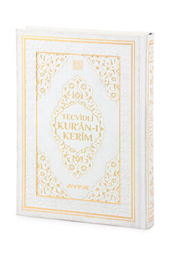 Ayfa Basın Yayın Tecvidli Kuranı Kerim - Termo Deri - Rahle Boy - Beyaz Renkli - Ayfa Yayınevi - Bilgisayar Hatlı