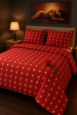 Sheri Home Little Heart Çift Kişilik Nevresim (Yorgan Kılıfı+2 Adet Yastık Kılıfı)8886567