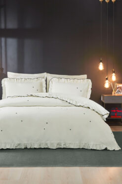 Özdilek Luminheart Çift Kişilik Lastikli Çarşaf Nevresim Takımı