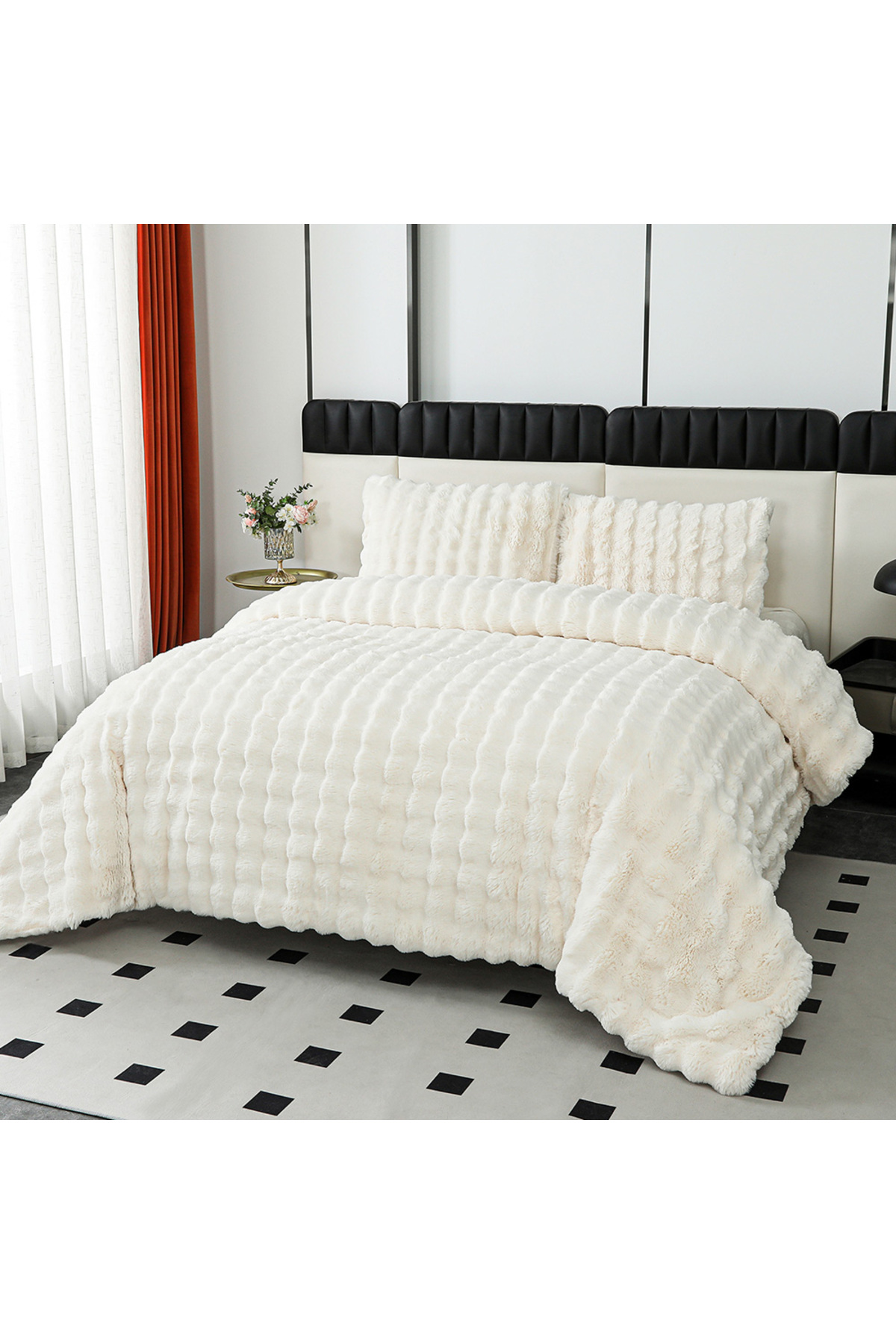 Bottega Home Loria Pelüş Yatak Örtüsü - Görsel 2