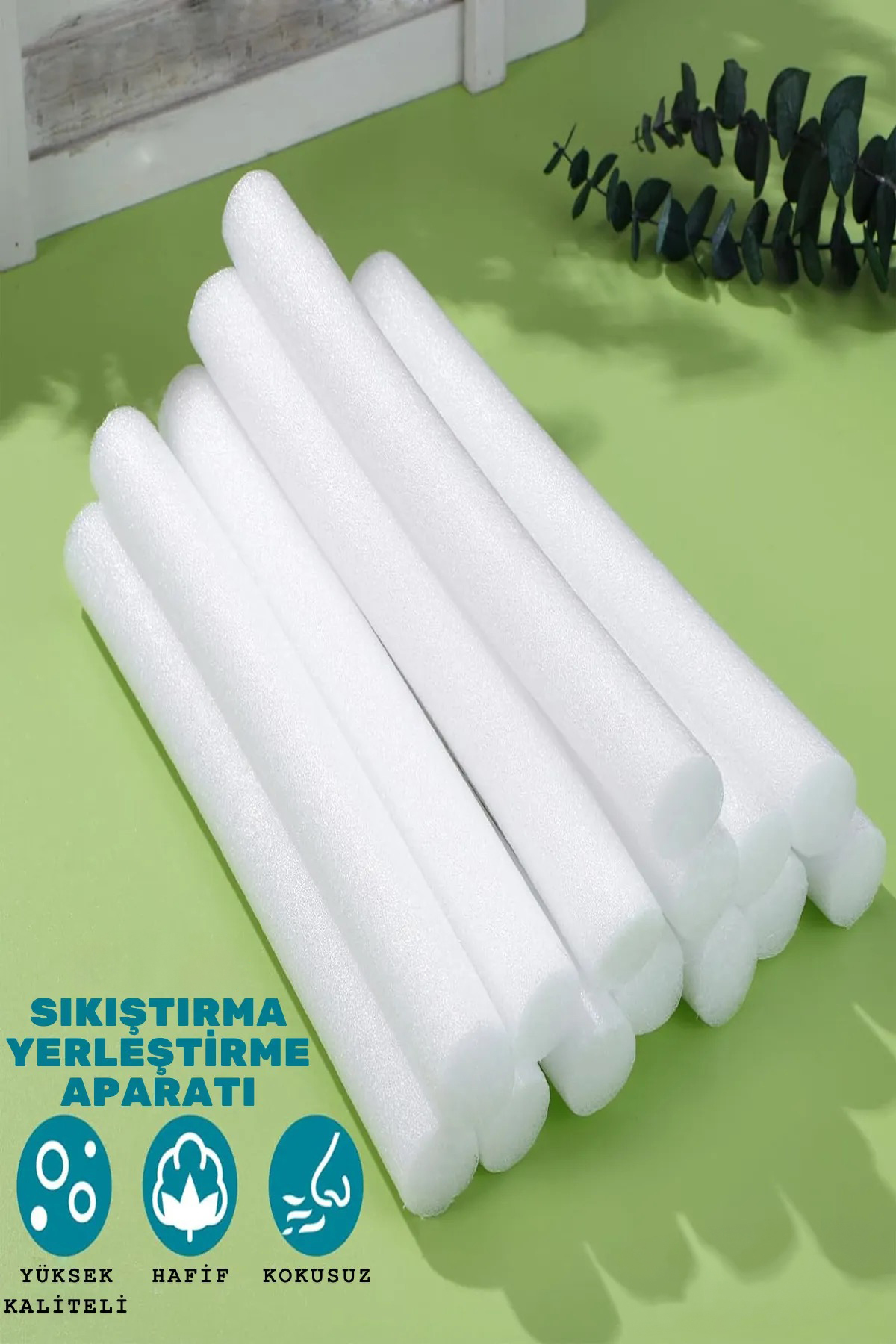 TUCHMALL 22 Adet Sünger Çubuk Koltuk Örtüsü Koltuk Kılıfı Oval Sandalye Örtüsü Sıkıştırma Aparatı - Görsel 2