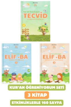 Adn Çocuk ETKİNLİKLERLE KUR'AN ÖĞRENİYORUM SETİ 3 KİTAP