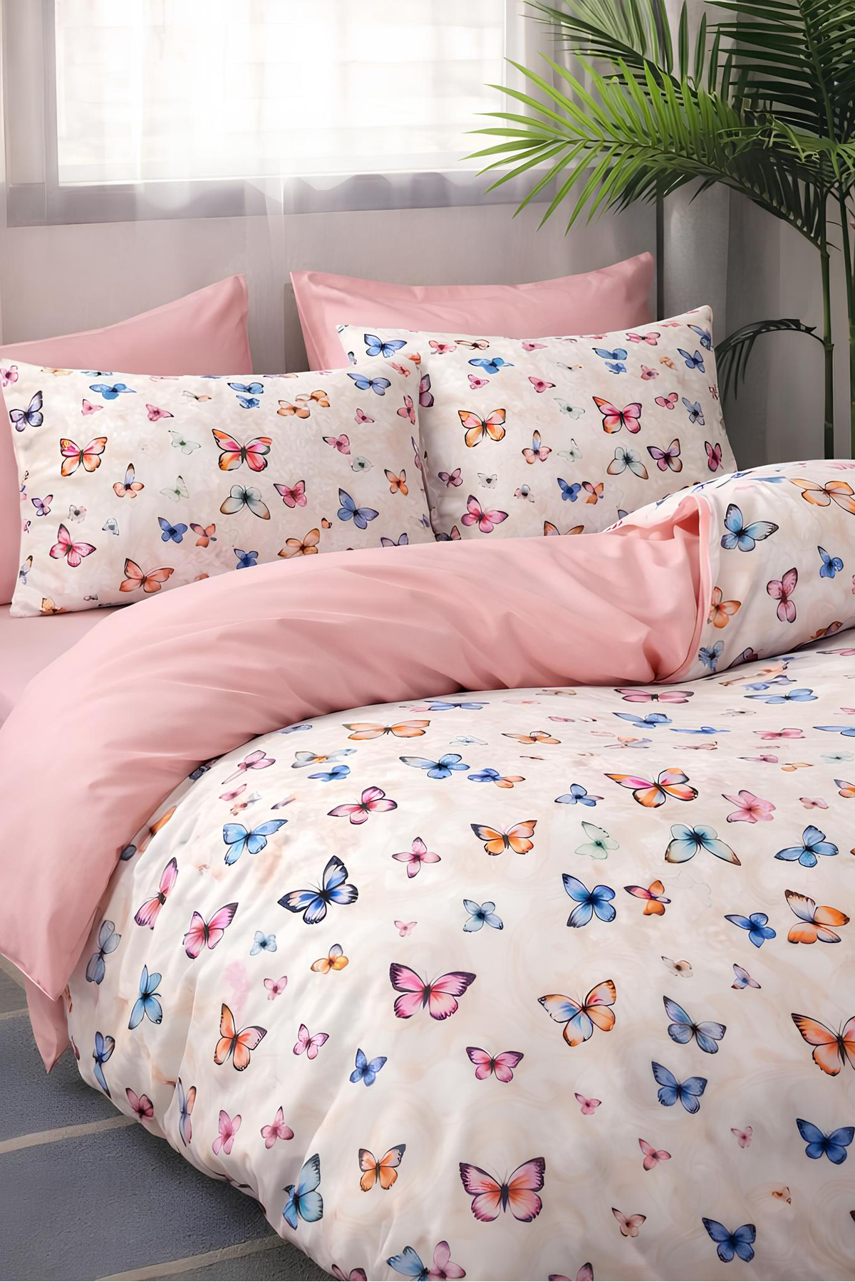 Always Çarşafı Lastikli Çift Taraflı Tek Kişilik Nevresim Takımı Ela