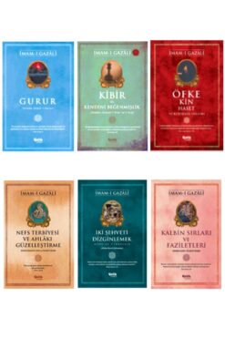 Çelik Yayınevi Imam-ı Gazali Iki Şehvet Dizginlemek-nefs Terbiyesi-kibir-kalbin Sırları-öfke Ve Kin 6'lı Set