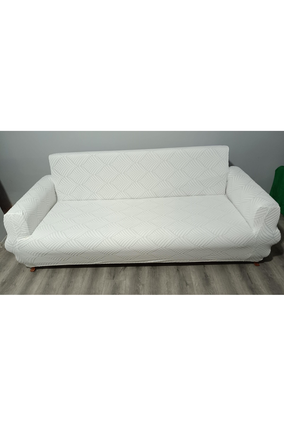 BASHTUGH TİCARET Koltuk Örtüsü takımı 4 Parça 3 3 1 1 Jakar Esnek Lastikli Leke Tutmaz yıkanabilir Çekyat kılıfı - Görsel 2