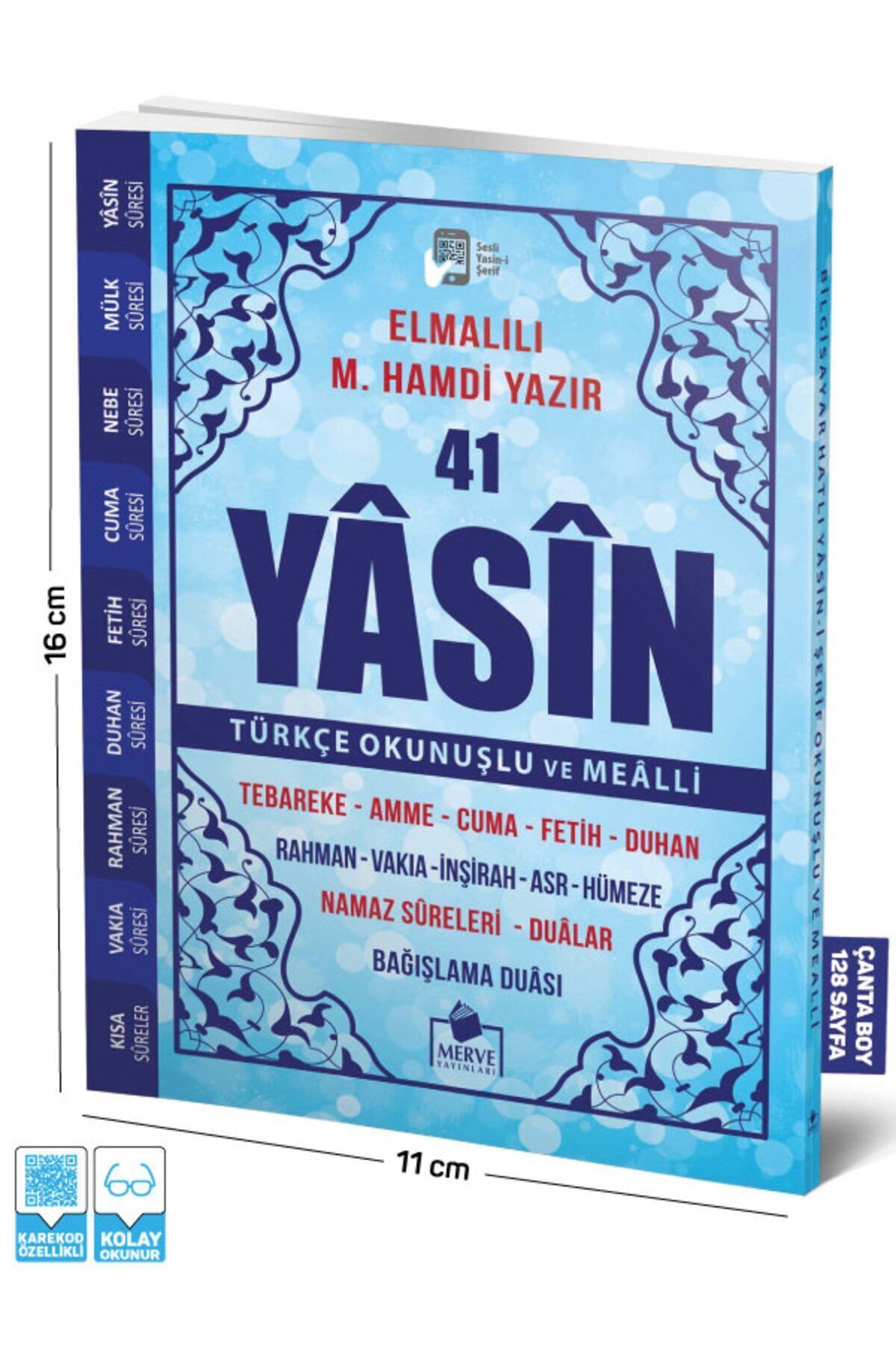 Merve Yayınları 41 Yasin Çanta Boy Türkçe Okunuşlu Ve Mealli (kod 39)