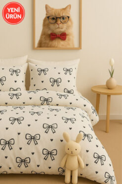 Sheri Home Tekstil Fiyonk Tek Kişilik Nevresim Seti Yorgan Kılıfı +1 adet Yastık Kılıfı 889221969488