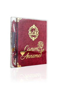 Furkan Neşriyat Doğum Günü ve Anneler Gününe Özel Çanta Boy Kadife Yasin Hediyelik Seti