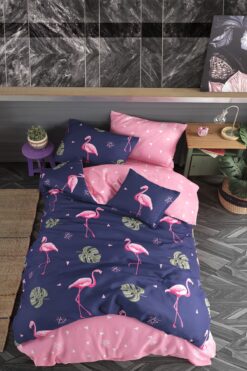 Pamuxu Home Tek Kişilik Nevresim Takımı Flamingo