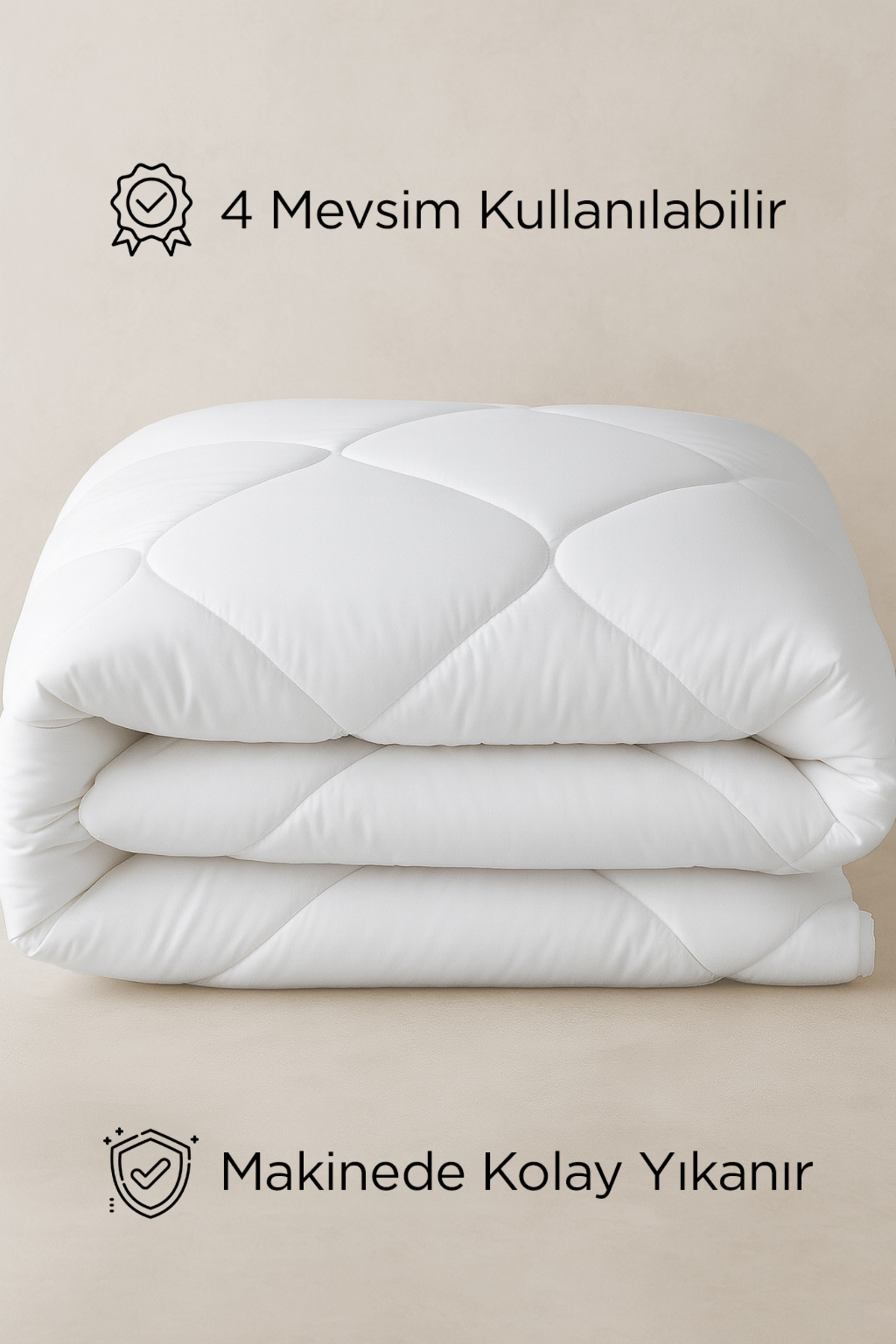 Dream Time Battal Boy Micro 4 Mevsim Yıkanabilir Yorgan | Anti-Alerjik Mikrofiber Yorgan 220x240cm - Görsel 2