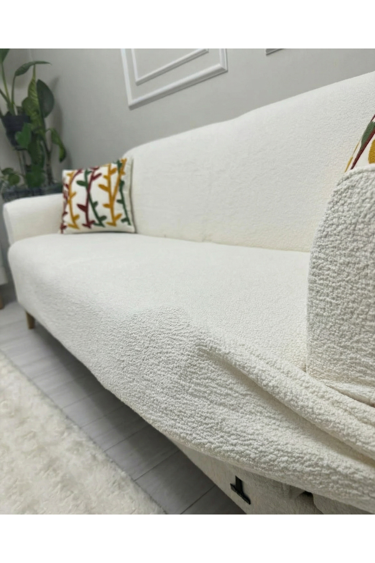 EJMEL bohem koltuk örtüsü yeni fason BOHEM kumaş çekyaT kılıfı kanepe örtüsü 3lü esnek lastikli AKALİTE