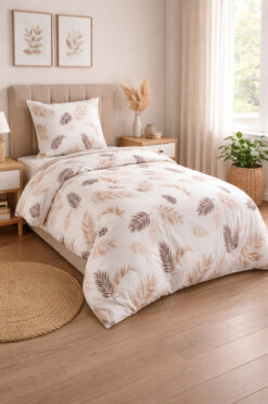 İsmail Gürel Tek Kişilik Lastikli Çarşaflı Nevresim Takımı | Pamuklu