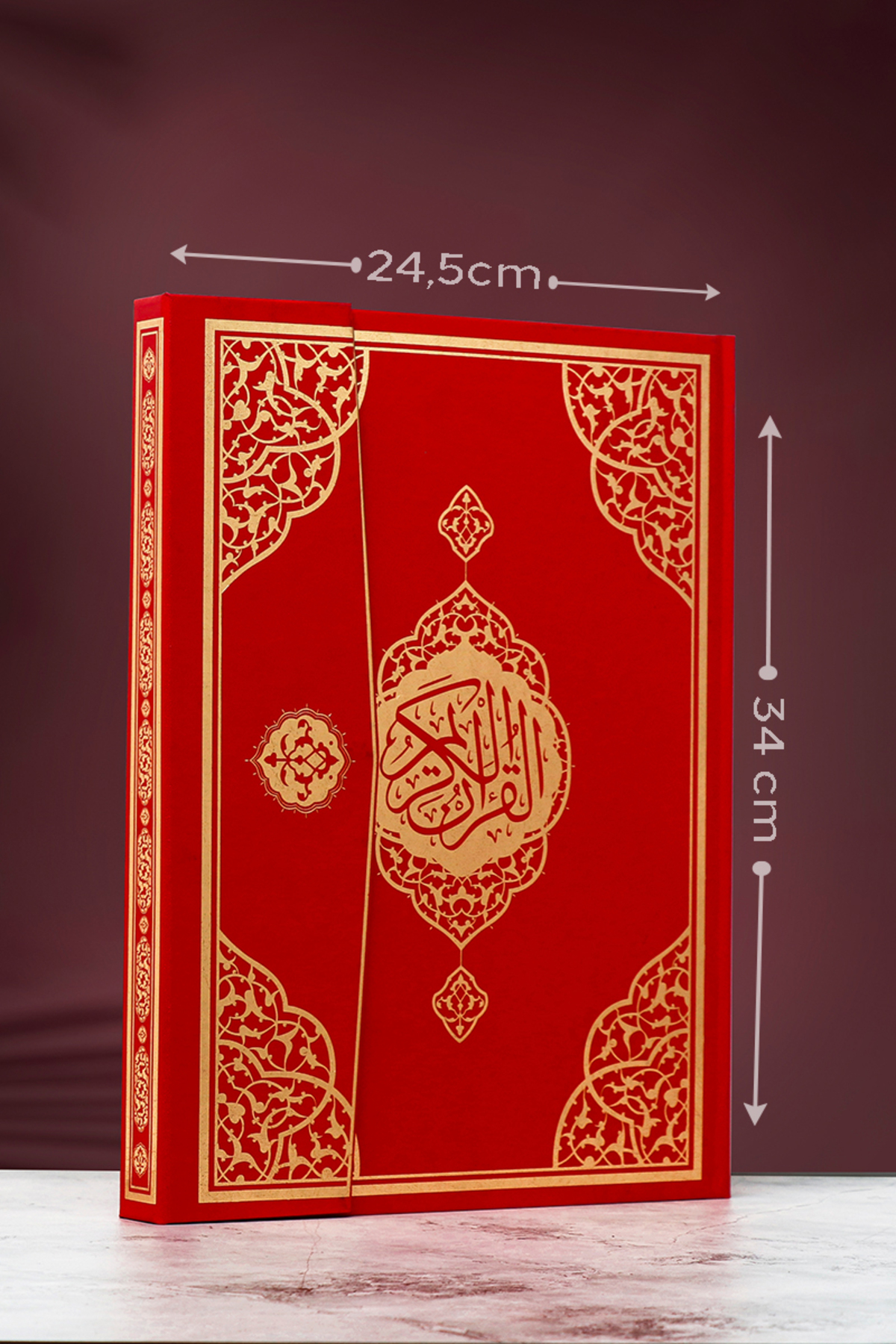 Furkan Neşriyat Cami Boy Mıklepli Kırmızı Kuranı Kerim Bilgisayar Hattı Iri Yazılı