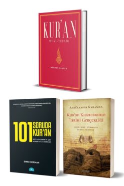 Yüzleşme Yayınları Kur'an Meal-tefsir & 101 Soruda Kur'an & Kur'an Kıssalarının Tarihi Gerçekliği 3 Kitap Set