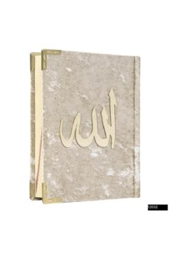 Furkan Neşriyat Çanta Boy Bilgisayar Hatlı Arapça Kadife Kuran-ı Kerim Gold