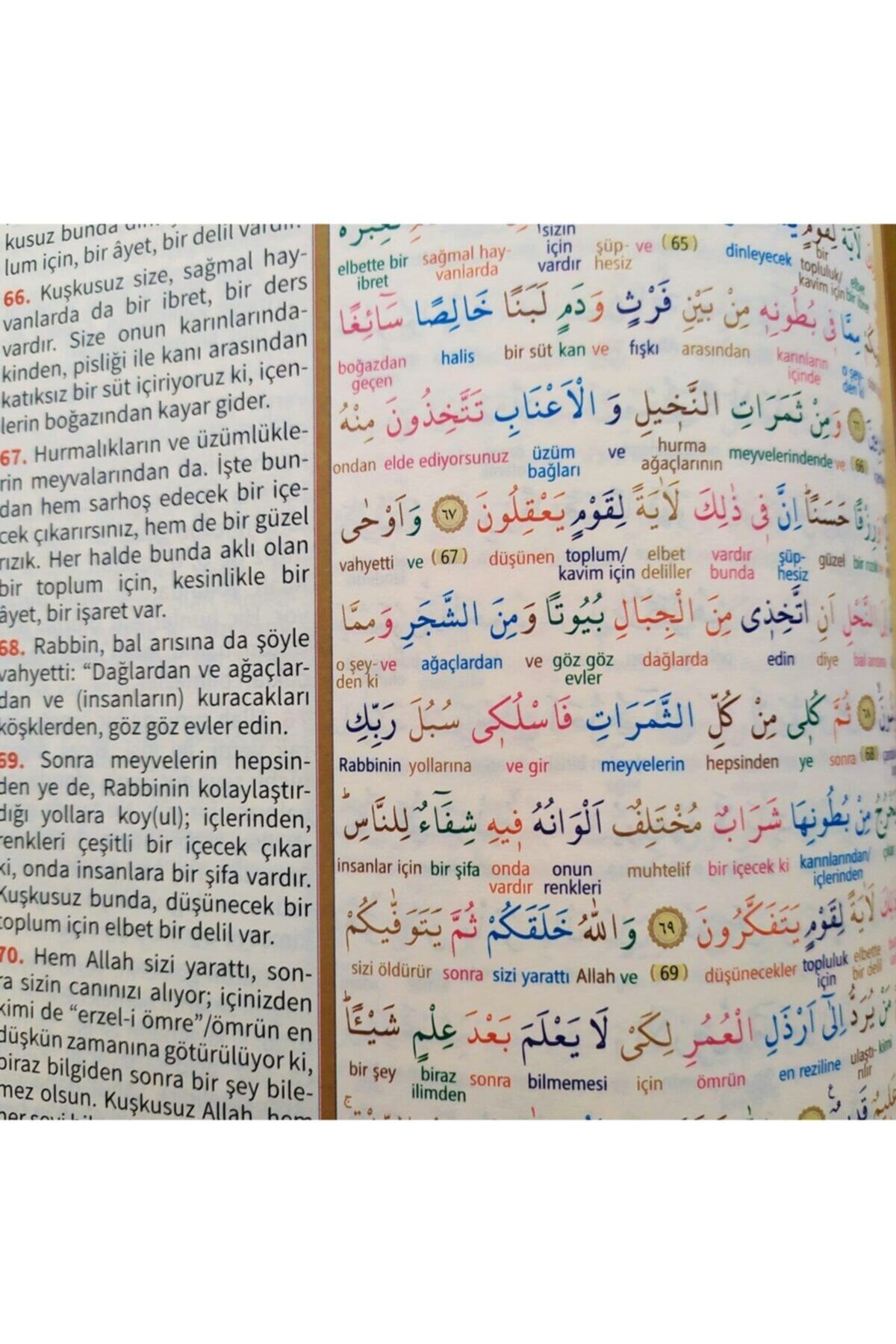 Ayfa Basın Yayın Satır Altı Renkli Kelime Mealli Rahle Boy Kuran-ı Kerim Ve Y? - Görsel 2