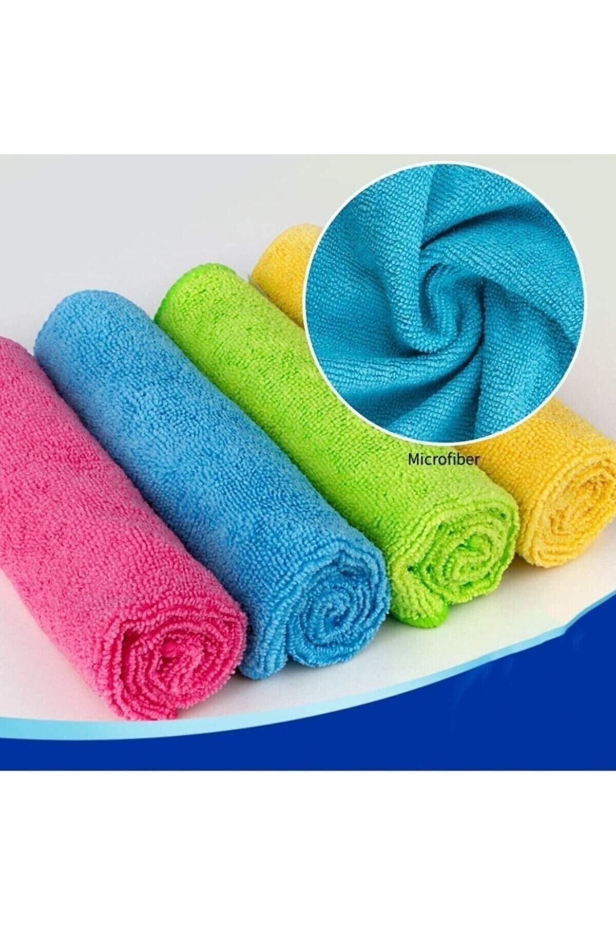 Butik Yıldız 12li Mikrofiber Bez Mikro Fiber Temizlik Bezi 30 X 30 Cm