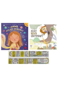 Timaş Çocuk Anne Allah Nerede+Allah'ı Neden Göremiyorum 2 Kitap Set Merve Gülcemal Hatice Kübra Tongar + Cetvel