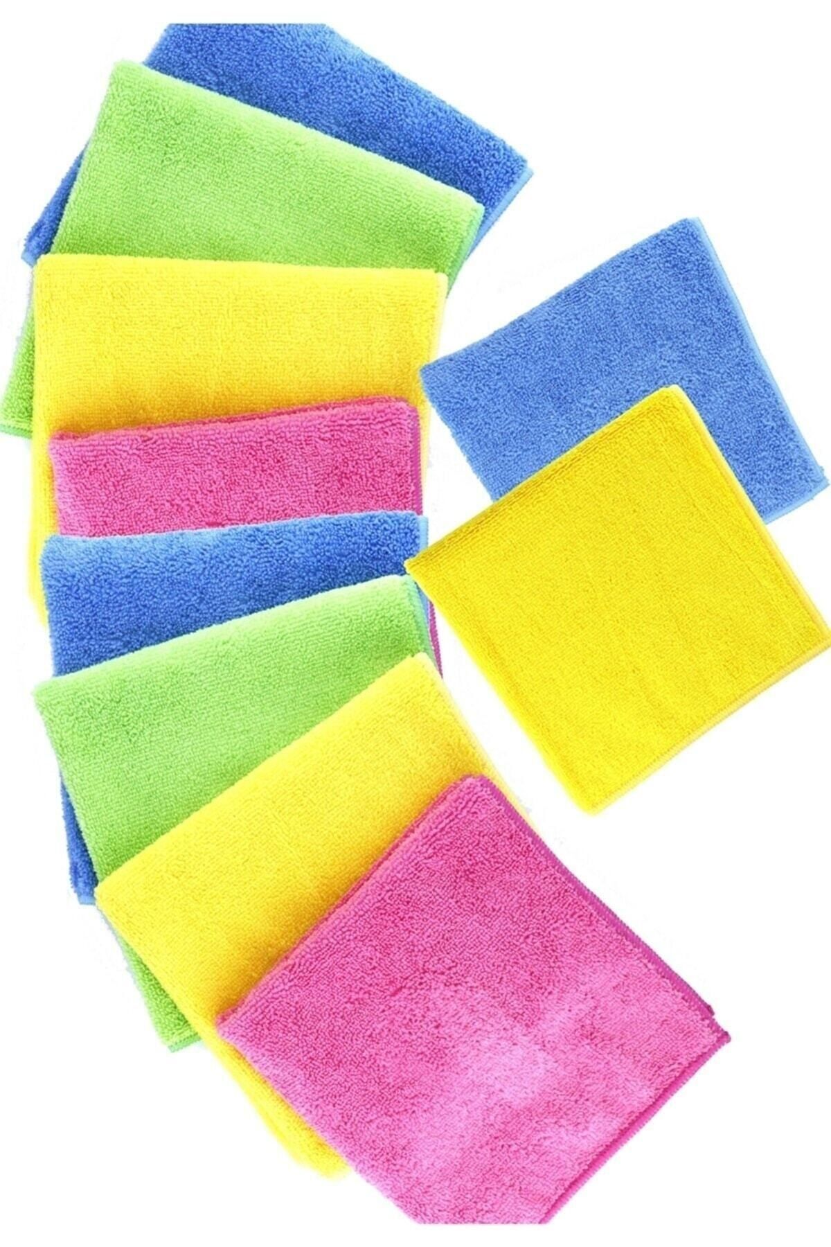 Butik Yıldız 12li Mikrofiber Bez Mikro Fiber Temizlik Bezi 30 X 30 Cm - Görsel 3