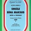 Sağlam Yayınevi Açıklamalı Emsile Bina Maksud / Arapça Kelime Bilgisi Sarf 1 (2 RENKLİ)