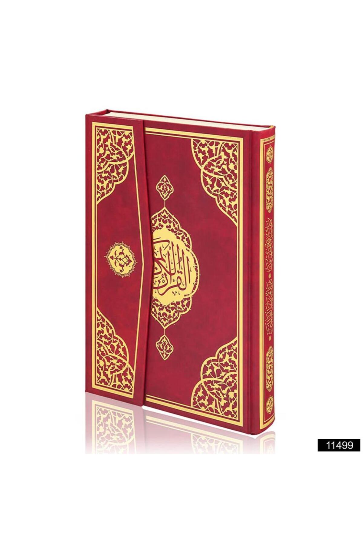 Furkan Neşriyat Cami Boy Bilgisayar Hatlı Arapça Cilt Bezi Mıklepli Kuran-ı Kerim Bordo