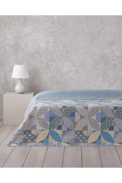 English Home Patch Square Çift Kişilik Çok Amaçlı Örtü 200x220 cm Yeşil