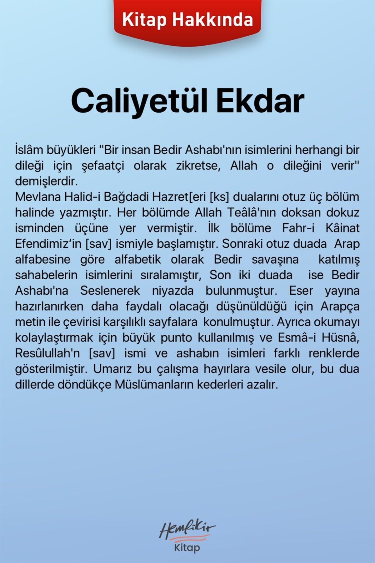 Semerkand Yayınları Caliyetül Ekdar | Mevlana Halid-i Bağdadi - Görsel 2