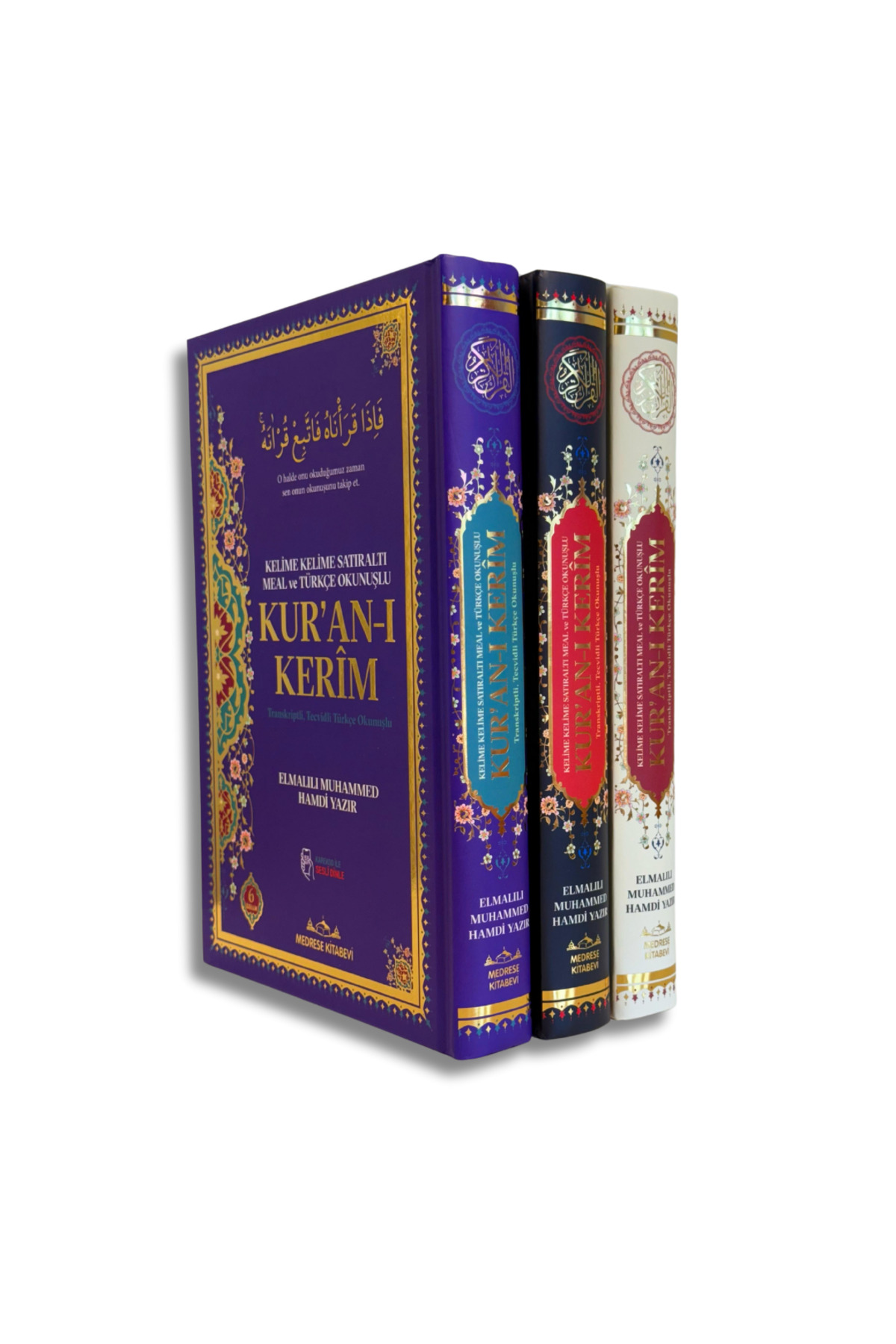 Medrese Kitab Evi Orta Boy Kuranı Kerim Ve Satır Arası Kelime Türkçe Okunuşlu Ve Meali 6 Özellikli Mealli Kuran