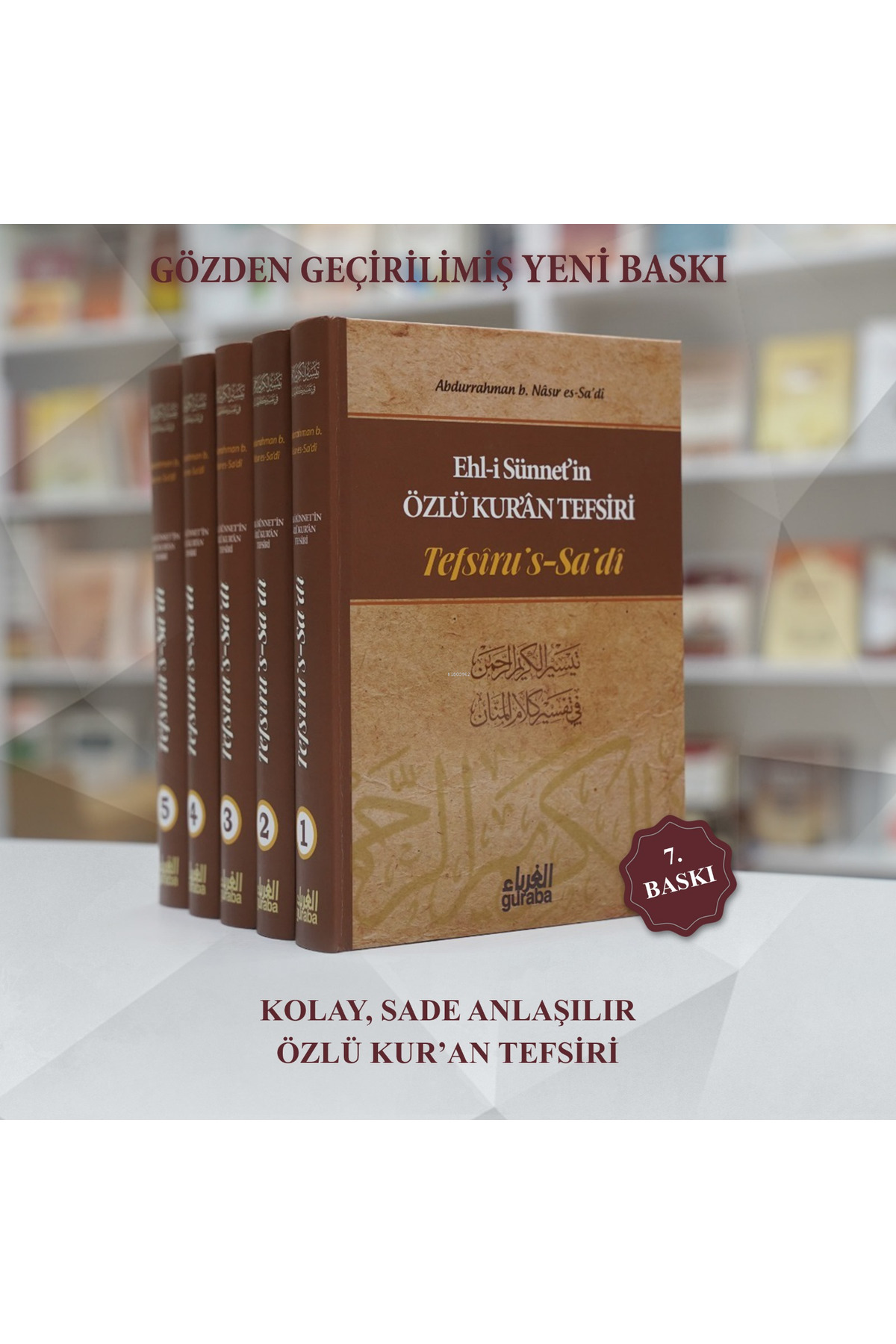 Guraba Yayınları Tefsirus Sadi Özlü Kur'an Tefsiri - (5 CİLT)