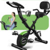 FASTGO Katlanabilir Ekranlı Egzersiz Bisikleti 4IN1 Manyetik Bisiklet Evde Egzersiz Kondisyon Bisikleti