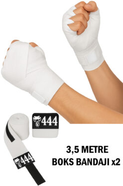 GAZELMANYA Boks Kickbox Muay Thai Sanda El Bandajı 3,5 Metre X 2 Adet Çift Boks Bandajı Sargı Bandaj