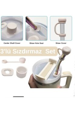 Popidima Stnyl Quencher Ve Yeni Nesil Pipetli Termos ile Uyumlu 3’lü Sızdırmaz Koruyucu Aksesuar Silikon Set