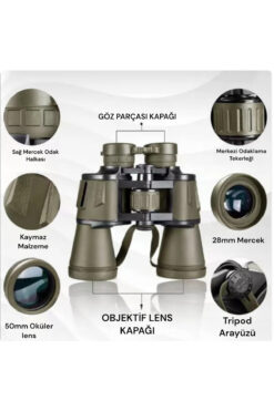 farissu Gold Kama Ultra Yüksek Güç Profesyonel Dürbün 100x100 Tripod Hediyeli