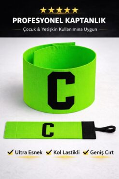 Liggo Yetişkin ve Çocuk Profesyonel Cırtlı Kaptan Kolluğu Kaptanlık Pazu Bandı Kolluk