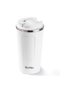Tantitoni 001-01-BEYAZ COFFEE YAZILI PASLANMAZ ÇELİK TERMOS BARDAK 500ML
