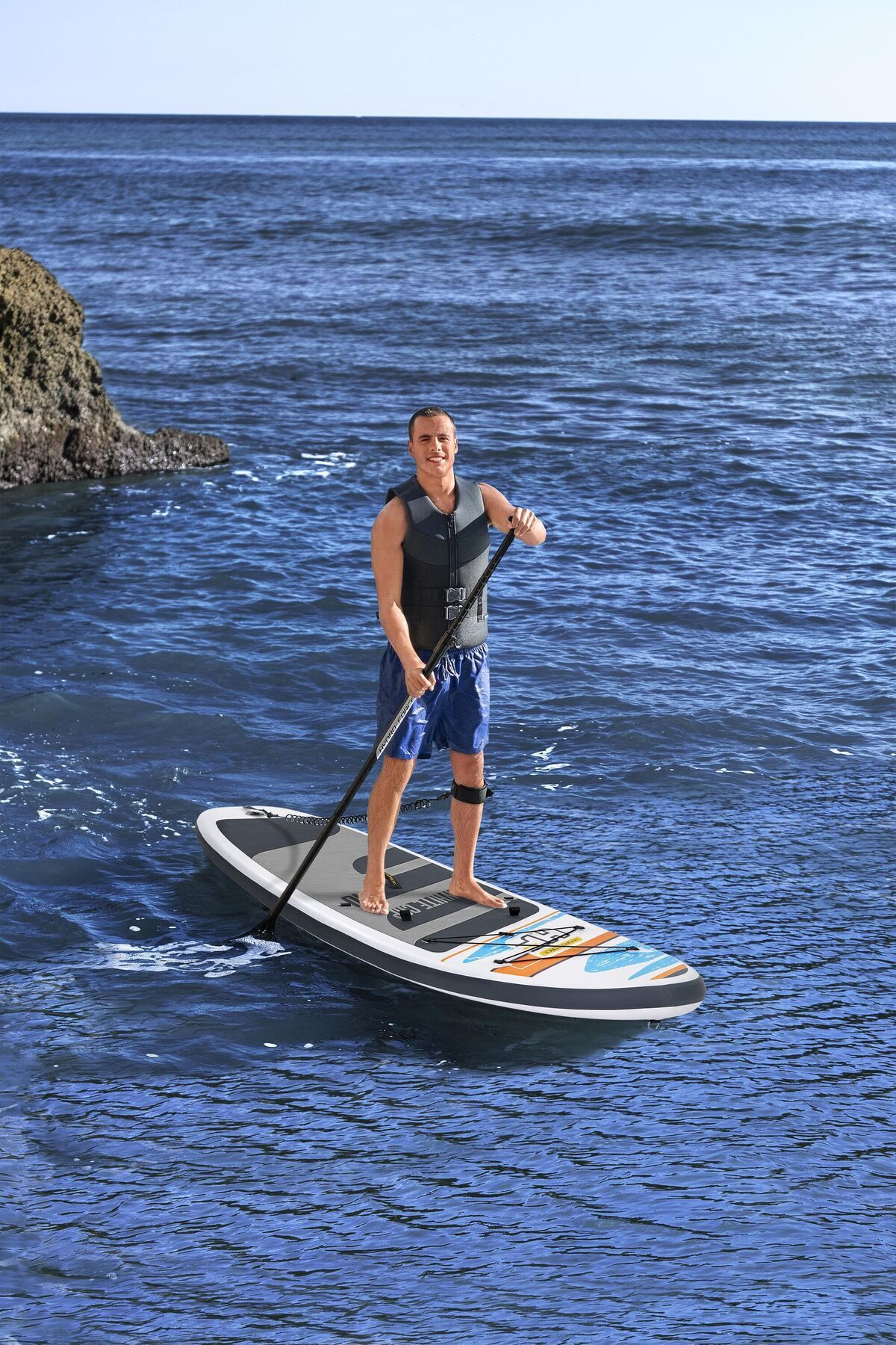 BESTWAY HYDRO-FORCE™ WHİTE CAP KÜREKLİ ŞİŞME SUP-SÖRF VE KANO SETİ 305x84x12 CM - Görsel 2