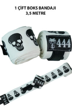 GAZELMANYA Kuru Kafa Boks Bandajı Boks Kickbox Muay Thai Sanda El Bandajı 3,5 Metre X 2 Adet Çift Boks Bandajı