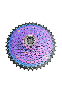 ROBESBON Sunrun 10'lu 11-42t Rainbow Çok Renkli Bisiklet Kaset, Ruble