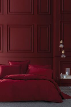 Yataş Dora Saten Battal Boy Nevresim Takımı - Kırmızı